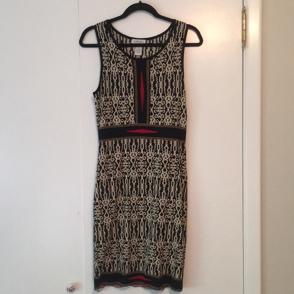Carmen Marc Volvo patterned dress. NWOT